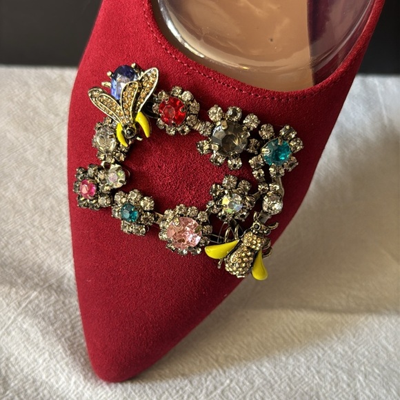 Nanette Lepore DORIS Embellished Suede Mule 8.5 - Picture 2 of 4